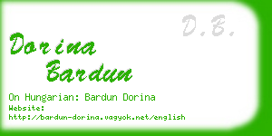 dorina bardun business card
